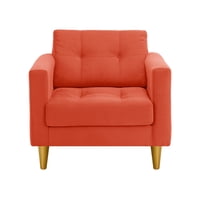 Bodevir - Sofa Retro 1C Felpa 01 Naranja