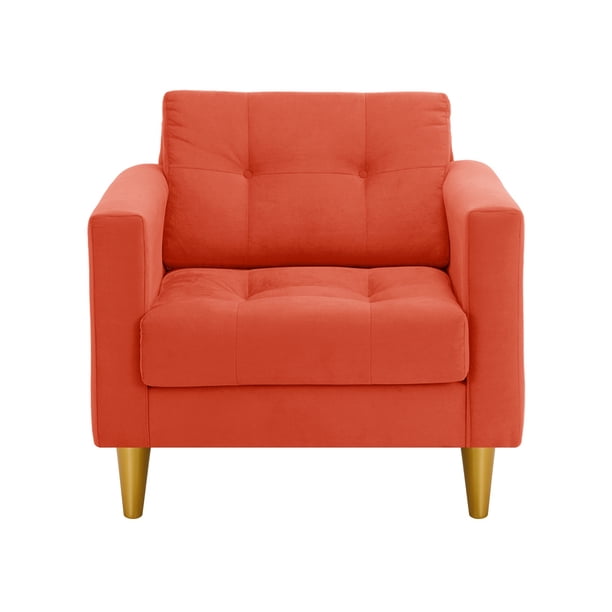 Sofa Retro 1c Felpa 01 Naranja