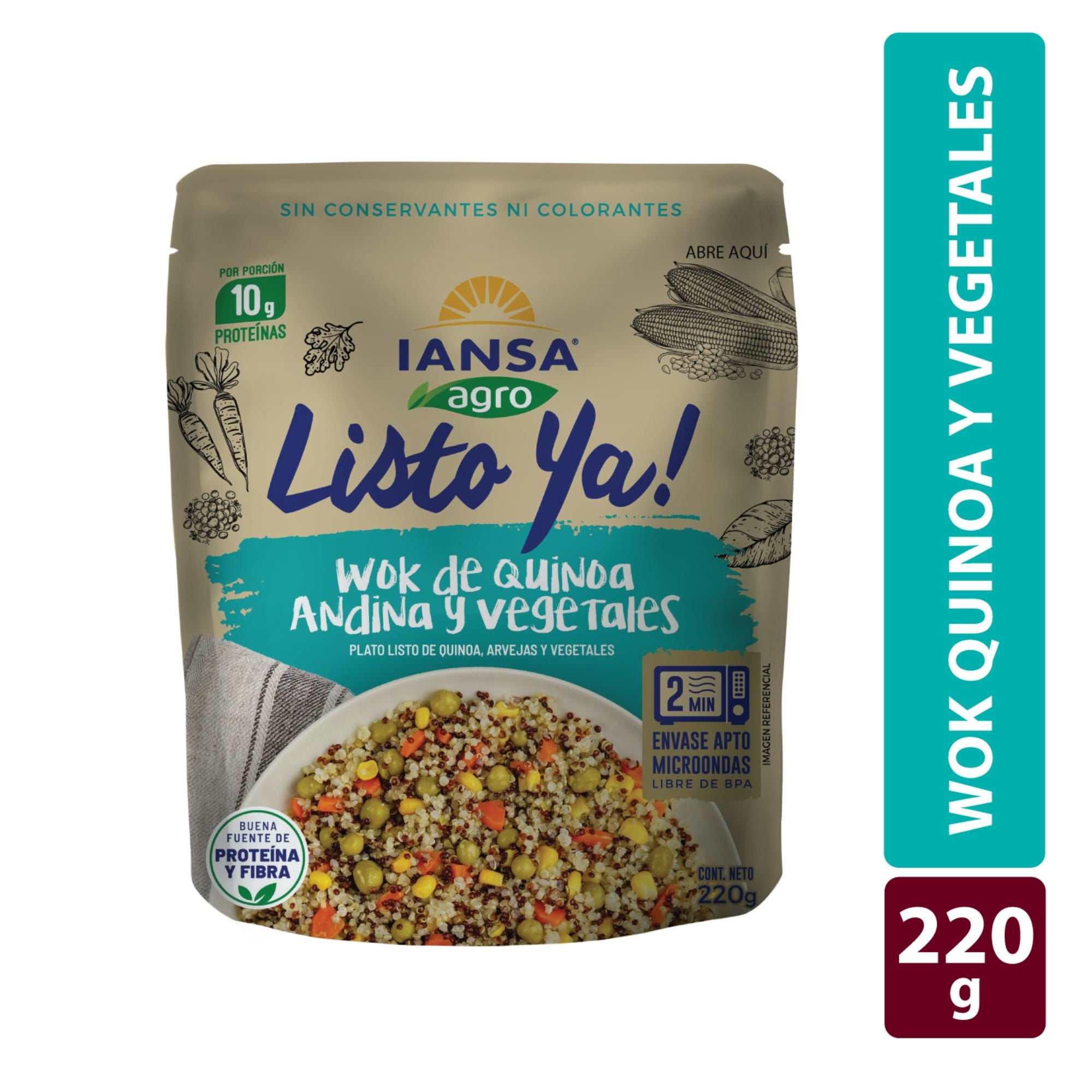Quinoa Andina Y Vegetales Plato Listo Ya 220 g Iansa Agro