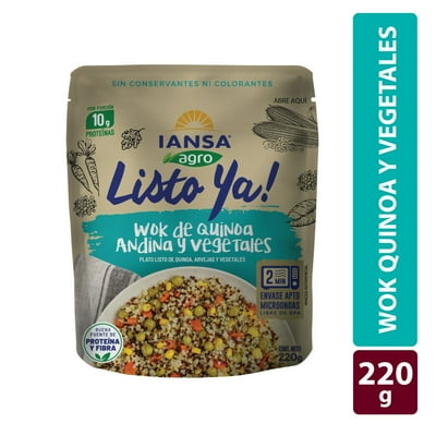 Quinoa Andina Y Vegetales Plato Listo Ya 220 G Iansa Agro