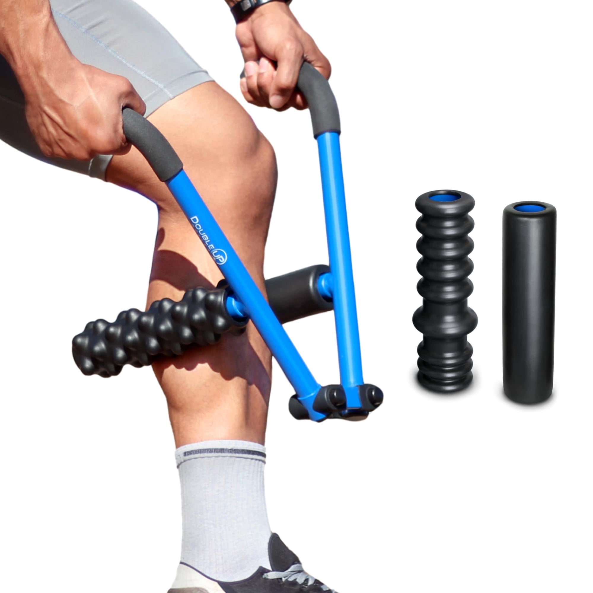 Kit Roller Therapy, Masajeador Muscular Doubleup Con Control De Presión