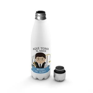 Creango - Botella Agua Termica Aqui Toma El Mejor Abogado De Acero Inoxidable