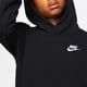thumbnail image 4 of Sudadera con capucha Nike Club para niños, negra y blanca, XL, 4 of 6