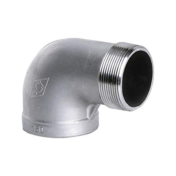 Conexión para manguera Smith-Cooper Int Street 90D Elbow 1" SS