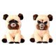 thumbnail image 3 of Peluche Feisty Pets Perro Pug Manny 8,5 cm, 3 of 3