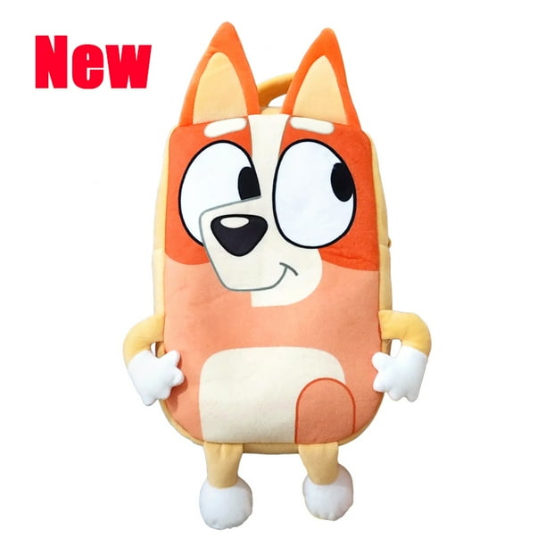 Bingo y Bluey Plush Backpack Family Cosplay Kindergarten Cartoon School Bag Bluebin Dog Backpack Kawaii Blue Backpack Child Gift