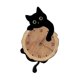 thumbnail image 3 of Reloj De Pared Con Dise?o De Gato, Decorativo, Para Habitación Infantil, Color Negro, 3 of 5