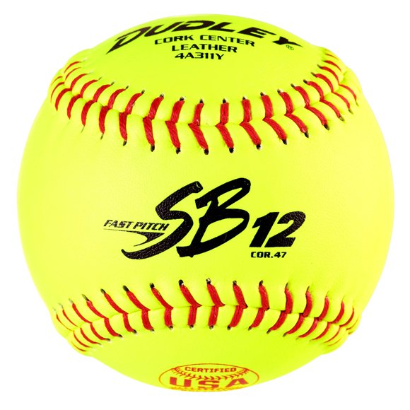 Softbol Dudley USASB SB12 Fastpitch, paquete de 12