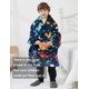 thumbnail image 2 of Sudadera con capucha NOUKOW para niños de 6 a 10 años, franela sherpa, 2 of 6