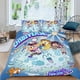 thumbnail image 2 of Chibiverso Conjunto de sábanas temático, trío de piezas, cómodo y amigable con la piel, diseño único, regalo de decoración para el hogar para familiares, amigos y fans,140cm *210cm, 2 of 6