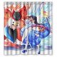 thumbnail image 1 of Cortina de ducha de dibujos animados de anime, juego de cortina de baño con ganchos, tamaño 66 x 72 pulgadas, 1 of 3