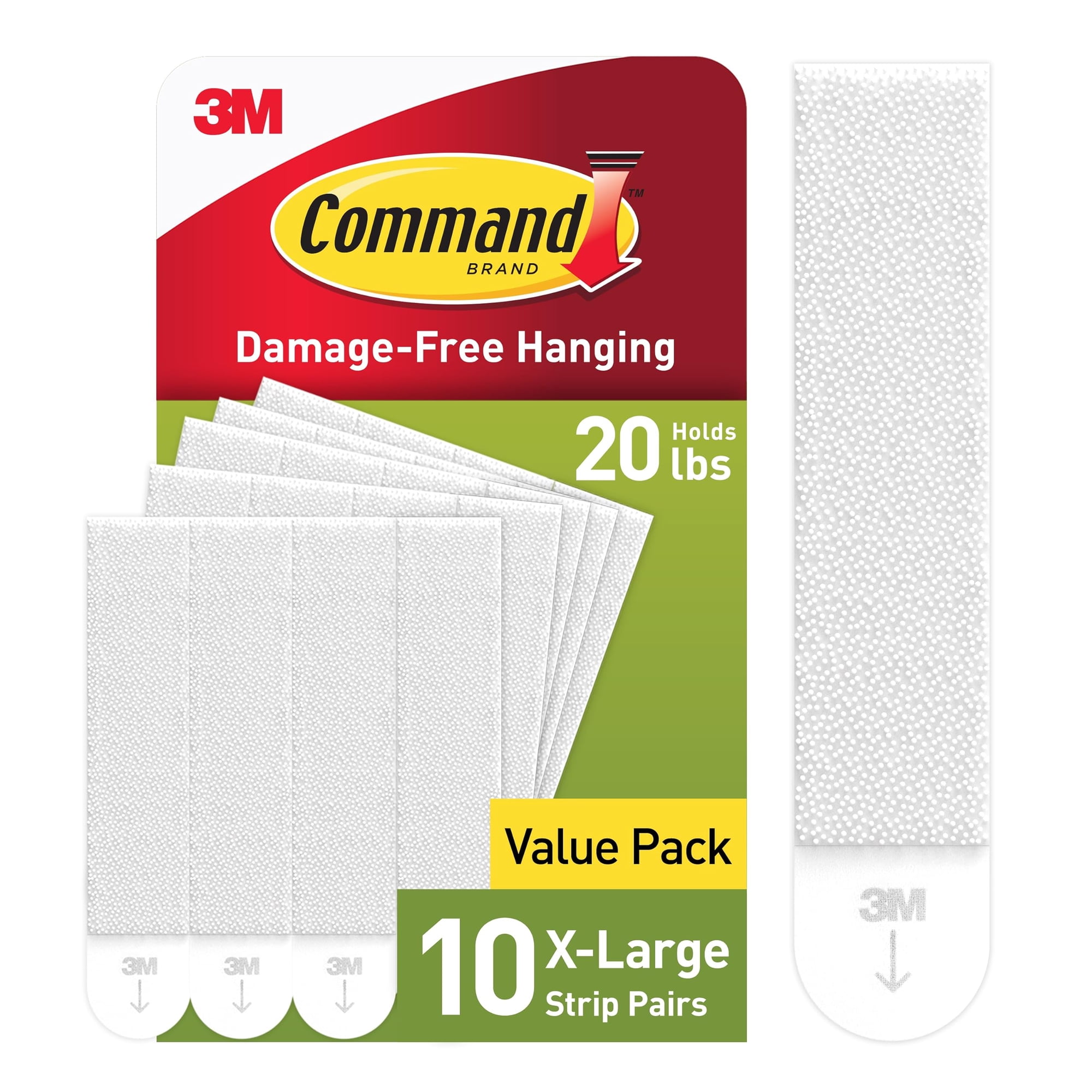 Tiras Para Colgar Cuadros Command, 9 Kg, Xl, Pesadas, 10 Pares