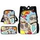 thumbnail image 1 of 3 pcs set Funny M-mortys Cartoon R-ricks School Bag For Boy Girls with Shoulder Bags Pencil box Cartoon Backpack for Child, 1 of 3