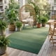 thumbnail image 1 of Alfombra FAB HAB 183 cm × 274 cm Verde Impermeable para Exterior, 1 of 9