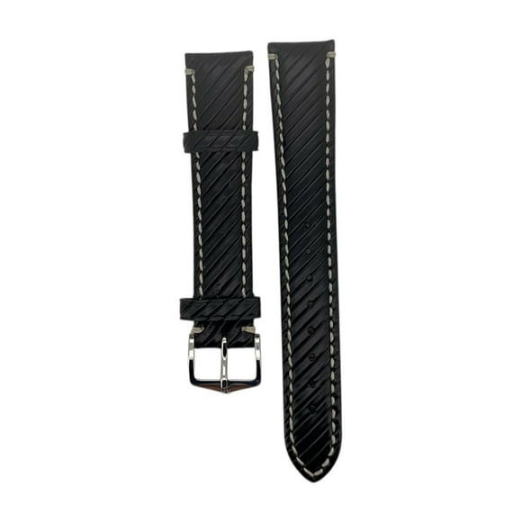 Correa Reloj Hirsch Rivetta L Hebilla Plateada 20mm