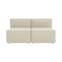 Diseños Valestrini - Sofa Madrid Dos Cuerpos Lino Crudo