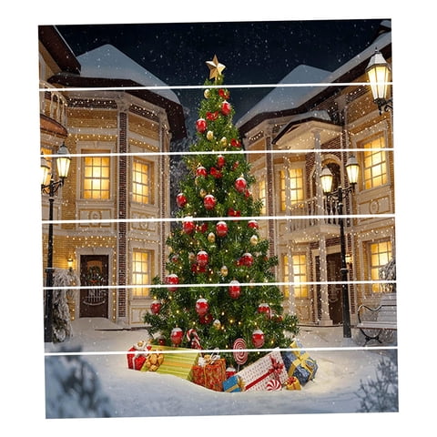 Magideal - 6 Piezas Pegatinas De Escaleras De Navidad Calcomanías De Escaleras Pegatinas De Escalera Para Regalos De Navidad Adornos De Navidad Para Fiestas En