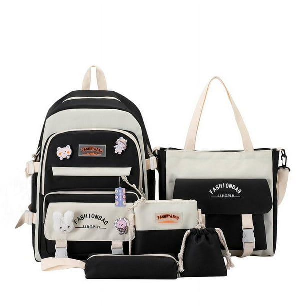 5pcs Stylish & Practical Student Backpacks - Perfect for Any Occasion!