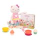 thumbnail image 1 of Set de juego para gatos de peluche B. toys Tippy Toes Cali Cat Tea Party 2+, 1 of 6
