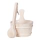thumbnail image 2 of Kit De Cubo Y Cucharón De Madera Para Sauna De 4L Con Revestimiento Para Ba?o, Sala De Vapor, SPA, 2 of 5
