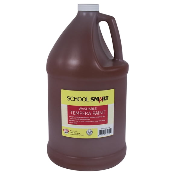 Botella Paint School Smart, lavable al temple, marrón, de 3,78 litros