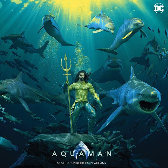 Banda sonora MONDO Aquaman LP de vinilo de lujo 180 g negro