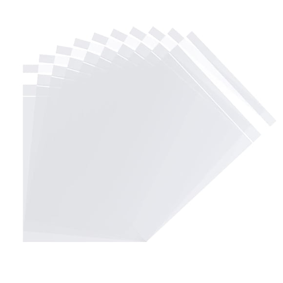 Bolsas para galletas Keoferlo 9x13 cm 200 uds autoadhesivas transparentes