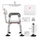 thumbnail image 3 of Silla Baño Ducha 3 En 1 Soporte Antideslizante Agarradera, 3 of 8