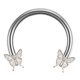 thumbnail image 5 of Mariposa Ceja Retenedor De Labios Cuerpo Piercing Pendiente Fosa Nasal Joyas Blanco, 5 of 5