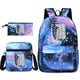 thumbnail image 1 of 3pcs Backpack Crossbody Bag And Pen Bag Set, Fashionable Print Backpack, Large Capacity Travel Bag, Students School Bag, Men And Women Lightweight Bag, 1 of 5