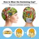 thumbnail image 3 of Leo y Tig Gorro de Natación de Licra, Gorro de Baño de Tela Cómoda, Gorro Elástico Antideslizante para Hombres, Mujeres y Niños, 3 of 6