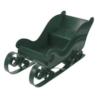 Magideal - Mini Trineo De Papá Noel, Adorno De Decoración Navideña, Colección De Modelos De Trineo De Escritorio, Regalo De Cumpleaños, Escultura De Trineo En Mi Verde