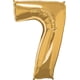 thumbnail image 1 of Globo Qualatex Número Siete Metálico Dorado 86 cm, 1 of 3