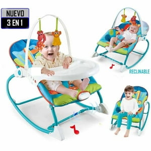 Lapequeteria - Mecedora De Bebé Con Vibración Y Sonidos 3 En 1
