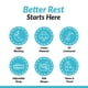 thumbnail image 5 of Kit de antifaz para dormir Dream Essentials Contorneado Azul para viaje, 5 of 9