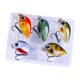 thumbnail image 4 of 5x Mini Crankbait Se?uelos De Pesca Cebo De Pesca Realista Para Trucha Walleye Boat Style C, 4 of 5