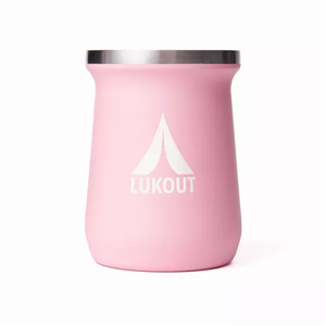 Genérico - Mate Lukout De 236 Ml + Bombilla Color Rosado