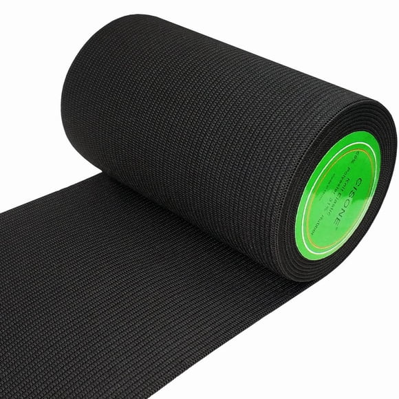 Elástico de punto CISONE 10 cm negro 3 yardas resistente