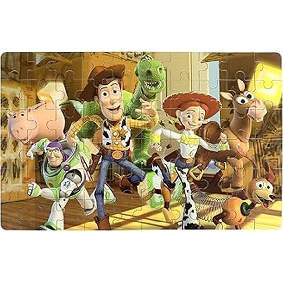 Puzzle Bexido para niños, 60 piezas, 24 x 15 cm, en caja de metal