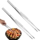 thumbnail image 1 of 2 pinzas de cocina de 30 cm, pinzas largas para alimentos con puntas dentadas de precisión para cocinar, reparar y cocinar mariscos., 1 of 7