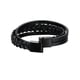 thumbnail image 4 of Punk Trenzado PU Cuero Pulsera Casual Gótico étnico Apilable Para Hombres Negro, 4 of 5