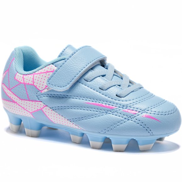 Tacos de Fútbol LIGVIV Sin Cordones para Césped Firme para Niños Talla 9 US