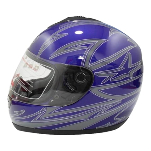 Bex - Casco Full Face Bx190 Talla M Color Deep Blue Certificado Azul