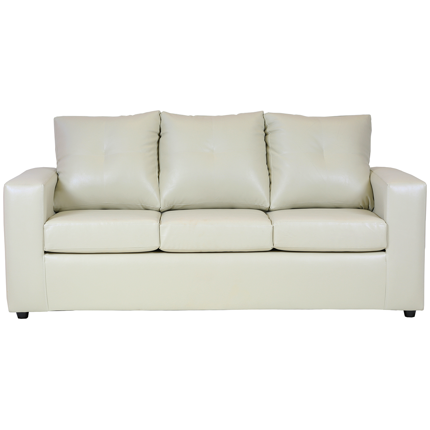 Muebles América - Sofá Emilia 3 Cuerpos Pu Beige