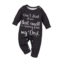 Bothyi - Mono Para Bebé Con Estampado De Letras, Mono Para Niños Pequeños Para Vacaciones, Ropa De Juego, Uso Diario De 3 A 6 Meses