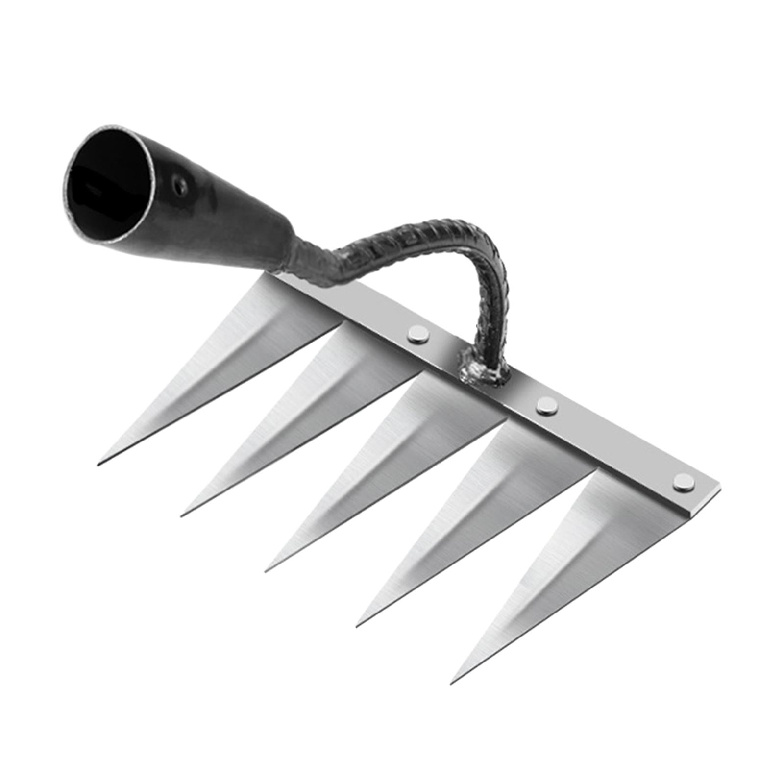 Ioensy - Azada Para Horticultura De Varios Tamaños, Herramientas De Jardín Indispensables, Acero De 5 Dientes