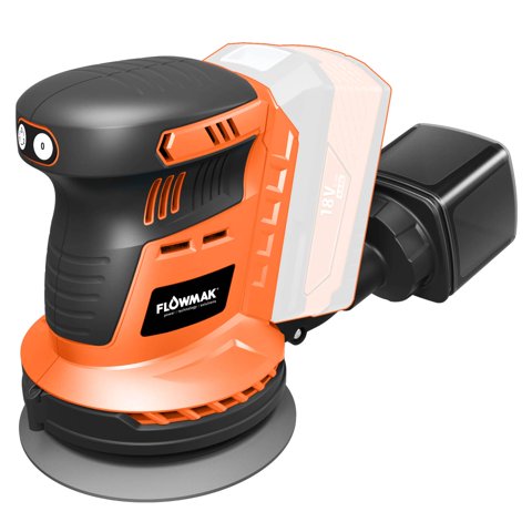 Lijadora Rotorbital Inalámbrica Sin Batería Flowmak