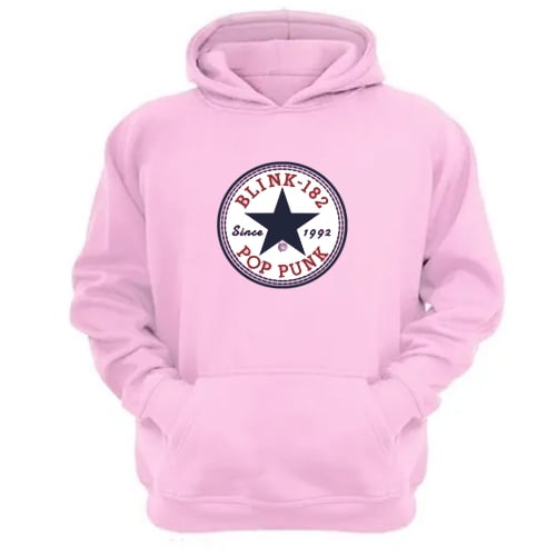Polerón Canguro Blink 182 Rosa Talla L Unisex