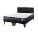 thumbnail image 3 of Cama Europea Aura 2 Plazas + Respaldo Tubular Madera Negro, 3 of 3