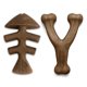 thumbnail image 1 of Juguetes masticables para perros Benebone Fishbone/Wishbone, paquete de 2 unidades, tamaño grande, 1 of 7